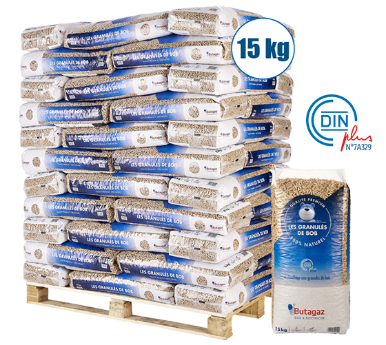 1Palette de granulés de bois pellets 66 sacs de 15kg